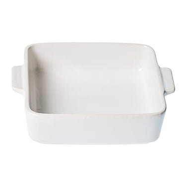 Invero Bräter mit Griffen, quadratisch, modern, 18 x 15 x 4,5 cm, Weiß, 4 Stück im Sale